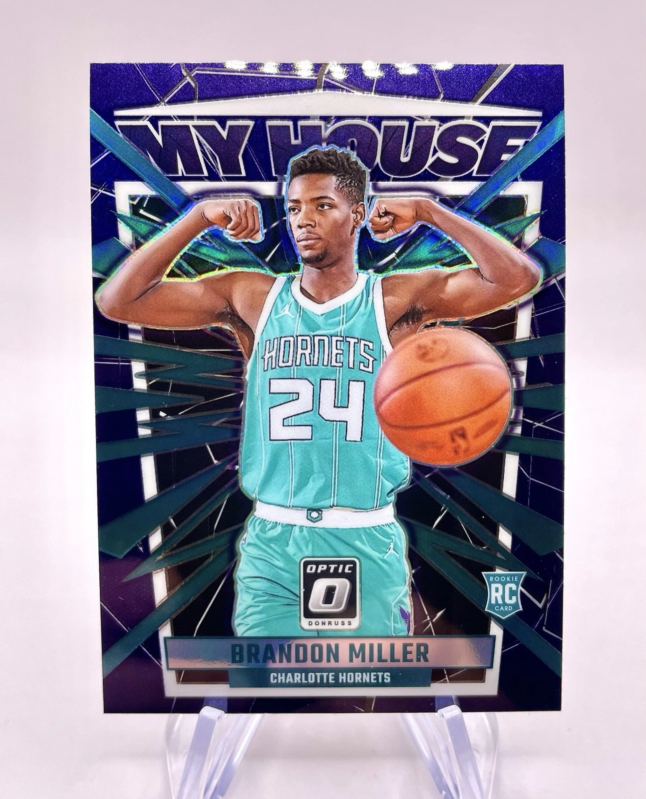 2023-24 Donruss Optic - My House Purple Prizm Holo #5 Brandon Miller RC ROOKIE