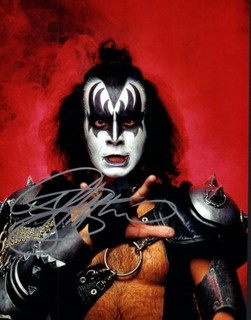 Gene Simmons Autographed 8x10 Photo Singer Songwriter KISS Hard Rock COA TTM