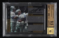 1998 Pinnacle Inscriptions Troy Aikman Emmitt Smith BGS 9.5 GEM MINT Auto 0q3