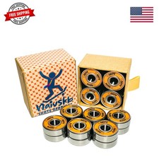 Skate Bearings 8mm 16 Pack, Precision 608 Bearings Quad Inline Skates Roller ...