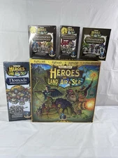 Heroes of Land, Air, & Sea Board Game Lot Mercenaries 1,2,3 Nomads Expansion