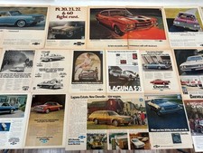 Coches Chevy Chevelle Malibu 24 anuncios impresos de revista colección 1965-1979
