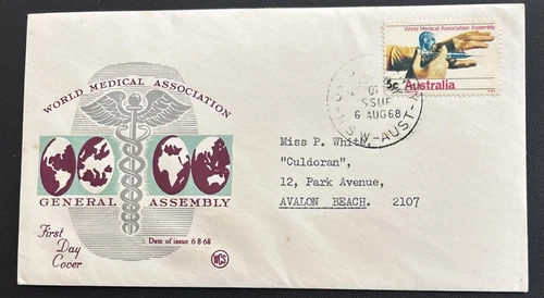 Australia FDC WCS 1968 World Medical Association General Assembly