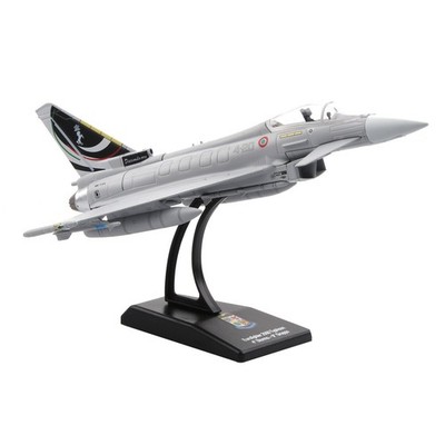 Eurofighter Typhoon 1:100 Scale Model 16cm Alloy Aircraft Desktop Decor w Stand