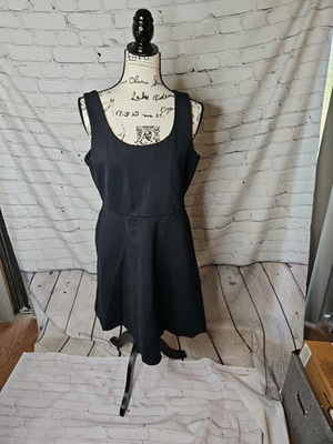 J. Crew Factory Strappy A-line dress in Black Size Large
