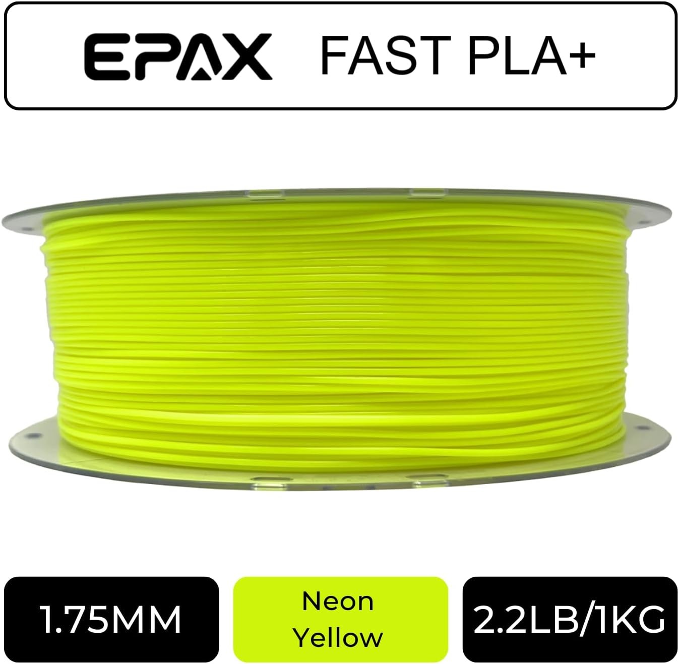 High Speed PLA+ 3D Printer Filament, Fast PLA 3D Printing Filament, 1.75mm, Dime