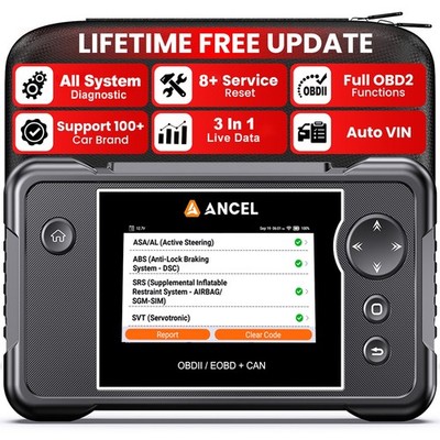 2026 ANCEL FX2000 PLUS KFZ Diagnosegerät OBD2 Auto Scanner ALLE SYSTEM TPMS DPF