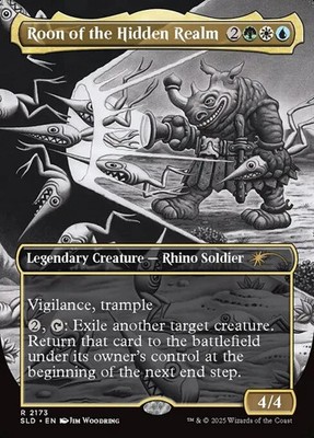 Roon of the Hidden Realm - Rainbow Foil Extended Art SLD NM MTG