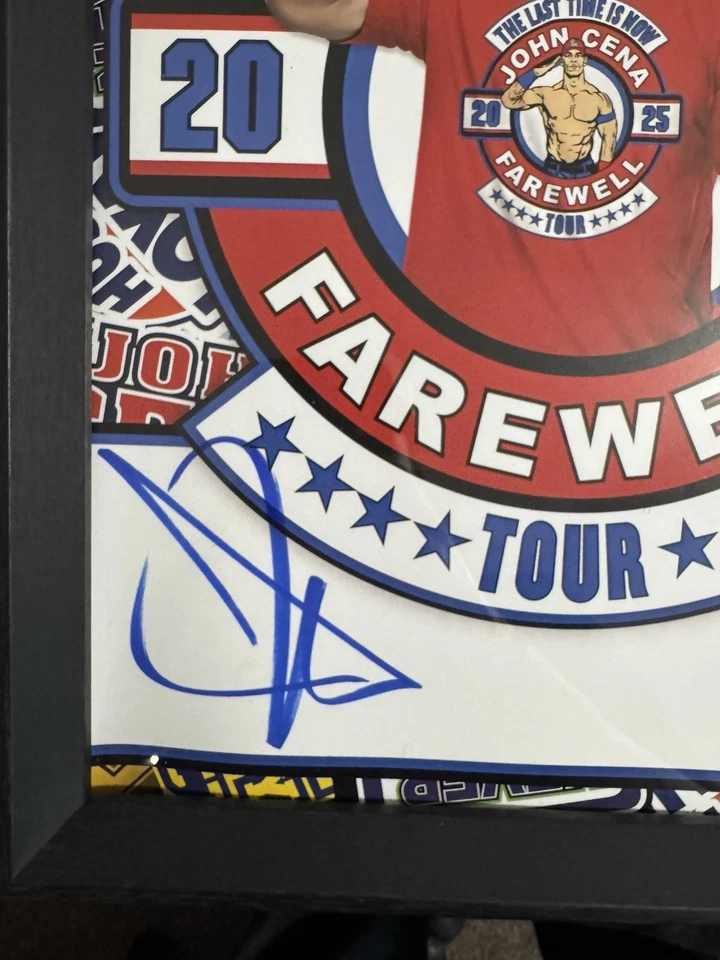 Foto autografiada por John Cena y CM Punk de la WWE 11x14 + marcos La última vez es ahora Foto 3 de 4