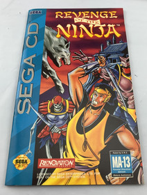 Revenge of the Ninja (Sega CD, 1993) CIB with Reg Card, tested