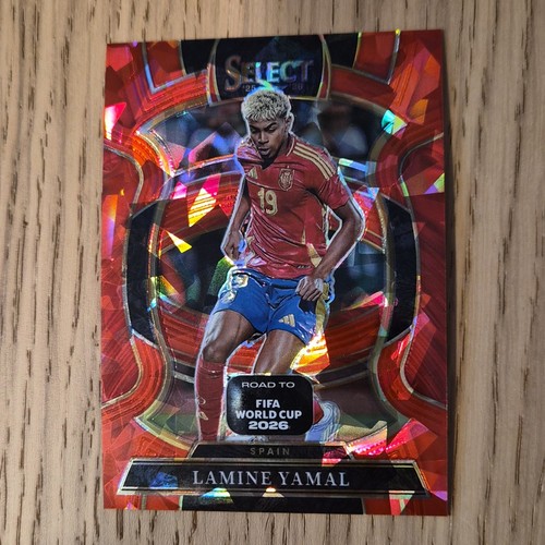 2025-26 Panini Select Road to FIFA World Cup #68 Lamine Yamal Red Ice