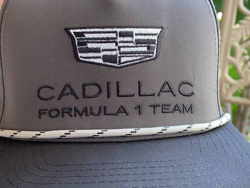 Novo 2026 F 1 Racing Team Pro aba plana desempenho cinza escuro/preto boné de corda. - Imagem 3 de 4