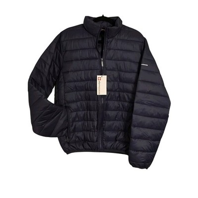 AlpineSwiss Puffer Jacket Light Down Alternative Bubble Coat Niko Packable  