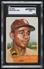 1953 Topps Satchel Paige Satchell Paige #220 SGC Authentic Altered HOF 7ut
