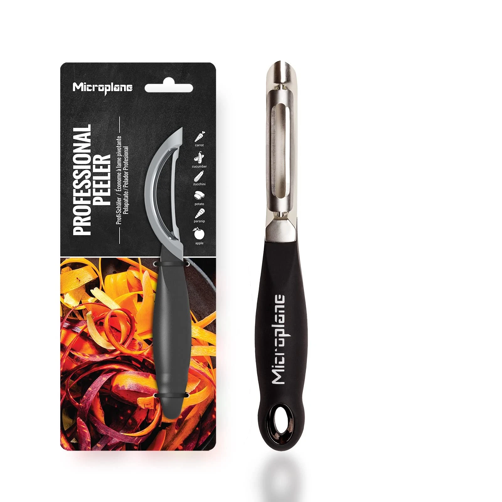 Microplane 48091 Professional Peeler Stainless steel / Black for right and left