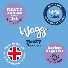Wagg Meaty Goodness Complete Dry Adult Dog Food Beef Dinner 12Kg - Meaty Ingr... 1.47 per kilo
