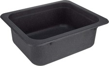 RV Kitchen/Bathroom Bar Sink 15" X 13" White/Black Granite Single Plumbing Hole