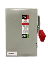 ABB TH3361 Fusible Heavy Duty Safety Switch 30A 50/60Hz 600VAC