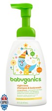 Babyganics Baby Shampoo  Body Wash Pump Bottle, Orange Blossom, 16oz, , Pack
