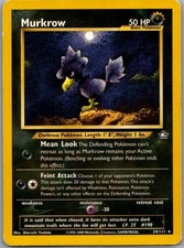 Murkrow 24/111 Rare Neo Genesis Pokemon Unlimited Lightly Played on eBay