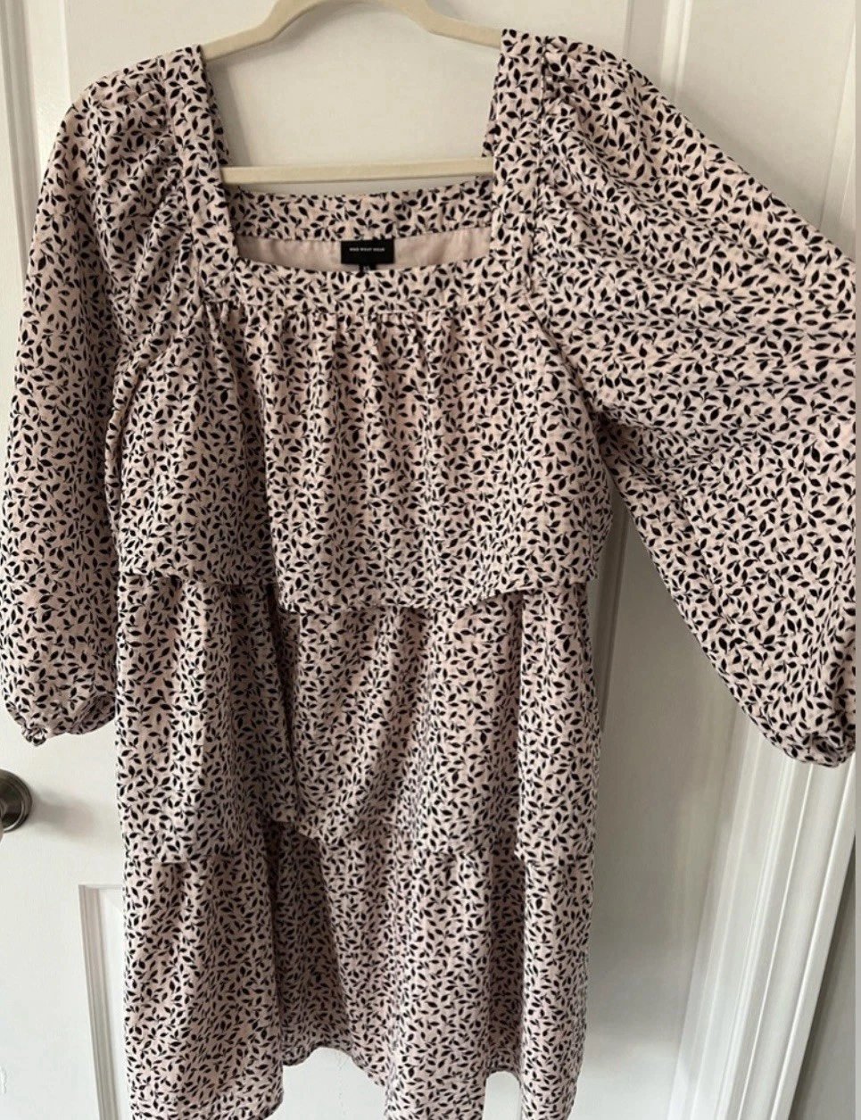 VETEMENTS Mini abito con volant a strati a strati Who What Wear taglia XS