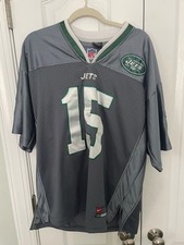 NFL Nike New York Jets Jersey TIM TEBOW 2012 #15 Stitched Silver Gray XL