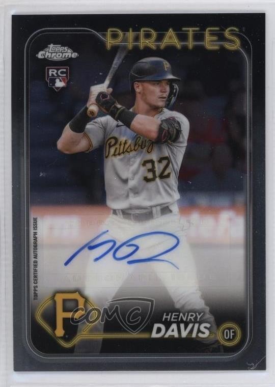 2024 Topps Chrome Update Auto Henry Davis #AC-HD Rookie Auto RC 14md