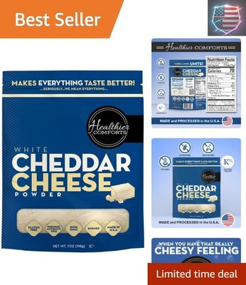 White Cheddar Cheese Powder | Gluten Free, Kosher, Keto-Friendly, Non-GMO, An..,