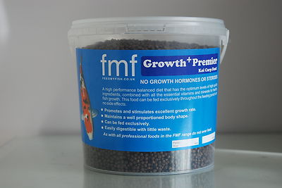 Koi Karpfen Teichfutter FMF Growth Premier + 2 kg Eimer 3 mm Pellets