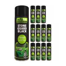 Autotek Stone Black Guard Protects Against Chips Aerosol Spray Paint 500ml x12