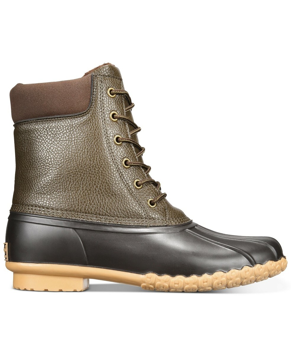 Weatherproof Vintage Men's Adam Duck Boots Olive Brown Size 13M