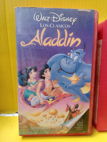 rara VHS VINTAGE ANNI '90 Disney ALADDIN lingua spagnola PAL-N ARGENTINA - Foto 2 di 6