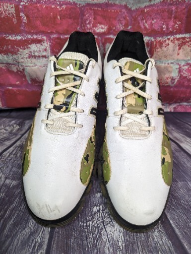 Rare Adidas POWERBAND CHASSIS CAMO GOLF Shoes Cleats Mens 11.5 46