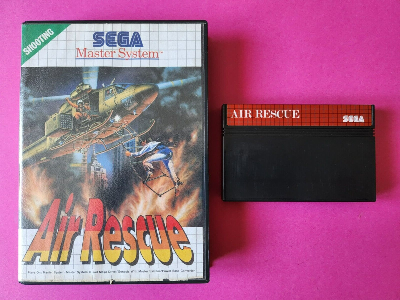 AIR RESCUE / jeu SEGA Master System / Sims Co. / 1992