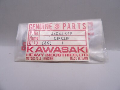 NOS Kawasaki Z1 H1 H2 S3 F12MX KH Front Fork Piston Circlip Genuine 44044-019