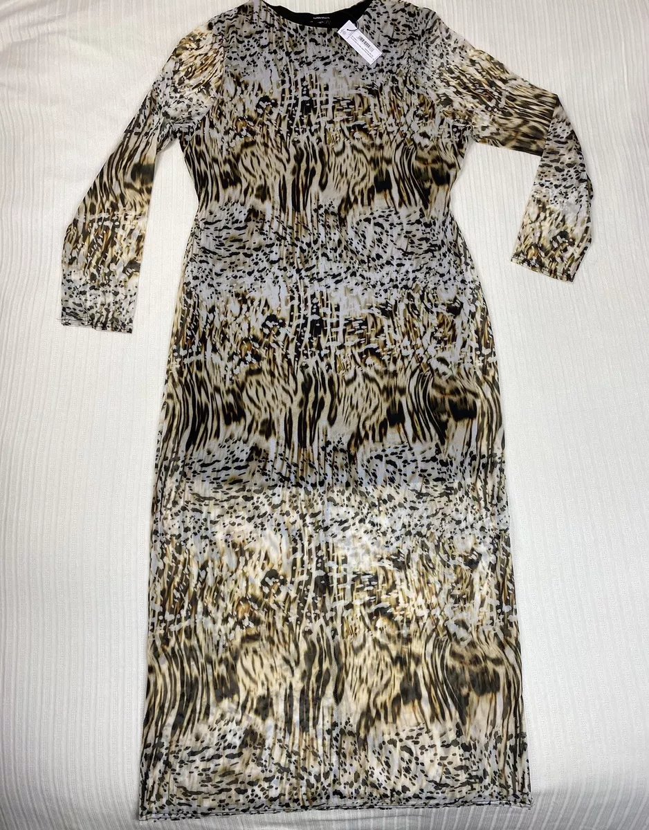 Karen millen shop animal print dress