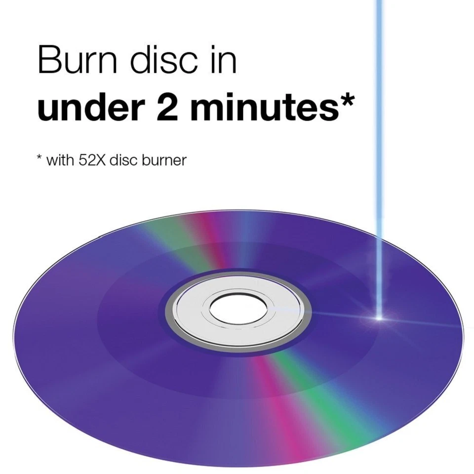 400 x JVC Professional Grade CD -R 52X - Full Hub White Inkjet Printable CDR - Image 3 of 4