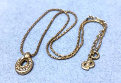 Dior Christian Dior Gold Color Necklace 37786 | eBay