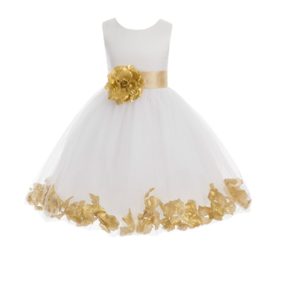 FLOWER GIRL DRESS 12-18M 2 2T 3 3T 4 4T 5 5T 6 6T 7X 8 9 10 11 12 13 14 15 16 
