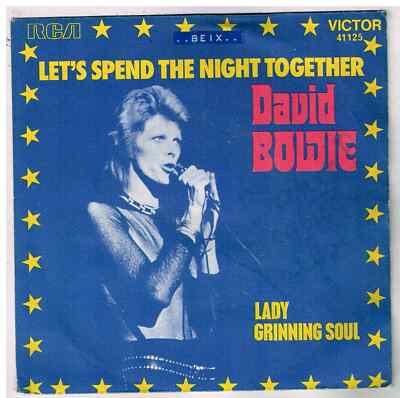 Davic BOWIE Let's spend the night together 7' 45 Touren SP