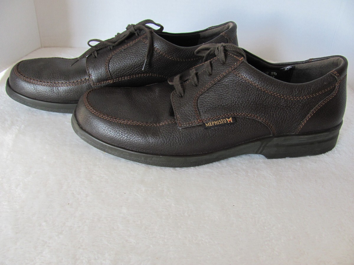 Mephisto Lace up Air Jet Pebble Grain Leather Shoes-Shock  display picture 2