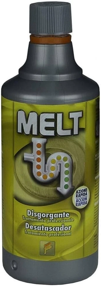5X Disgorgante Rapido Melt Professionale 750 ML Per Scarichi Lenti e Ingorghi - Imagen 4 de 4