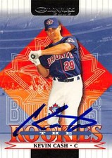 Kevin Cash autographed Baseball Card (Blue Jays) 2002 Donruss The Rookies #61