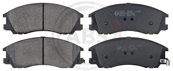 A.B.S. 37323 Bremsbelagsatz, Scheibenbremse Vorne FüR Hyundai-image