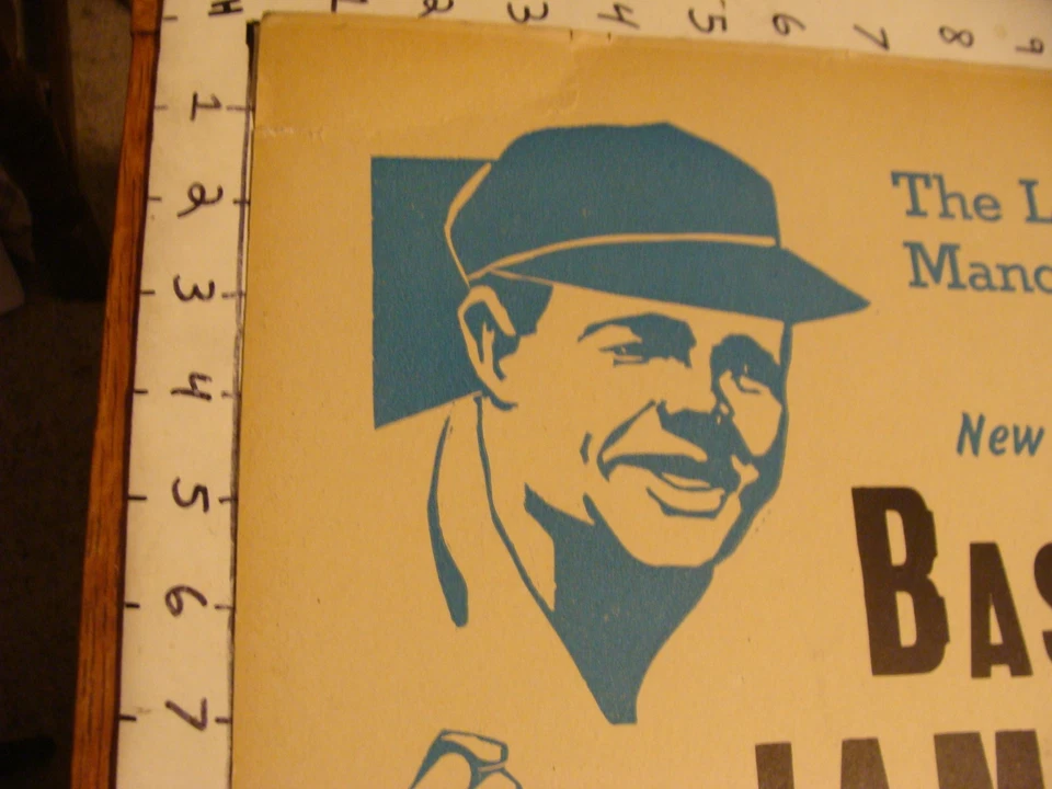 Original 1950's NH BASEBALL JAMBOREE POSTER w BABE RUTH misprinted ORIGINAL - Image 2 of 4