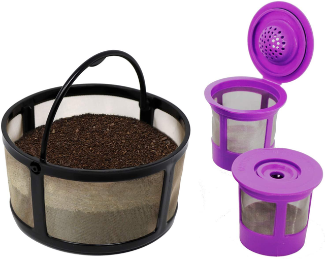 Reusable Mesh Ground Coffee Filter Carafe for Keurig KDuo Essentials