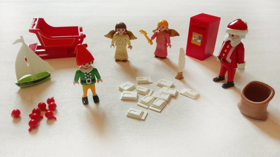 Playmobil calendrier de l´avent 4161 4889 4058 ange lettre père Noël traineau - Photo 1/1