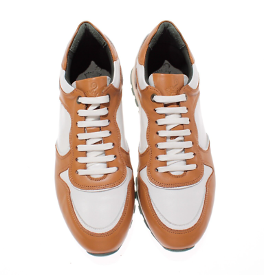 Pastori NWB Thrax Casual Sneakers Size 42.5 US 9.5 in Brown & White Leather Pastori NWB Thrax Casual Sneakers Size 42 US 9 in Brown  main image 2