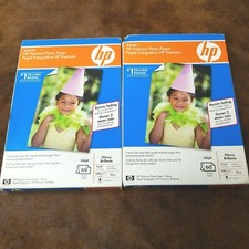 HP Q1989A Premium Photo Paper Glossy 4" x 6" 60 Sheets NEW Sealed Lot of 2