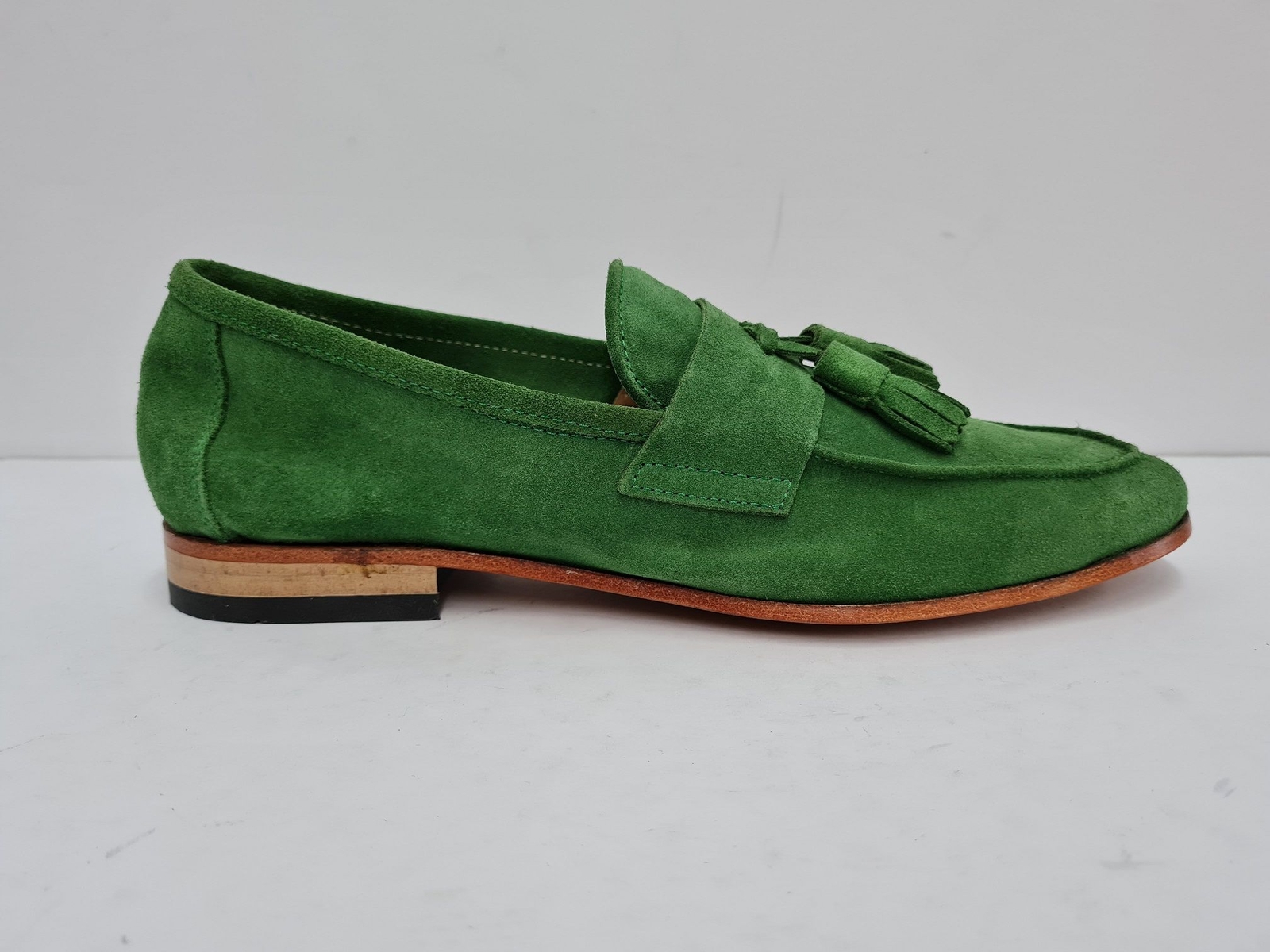 Jackal Mocasines Hombre de Ante Con Borlas - Erb ( Grass)